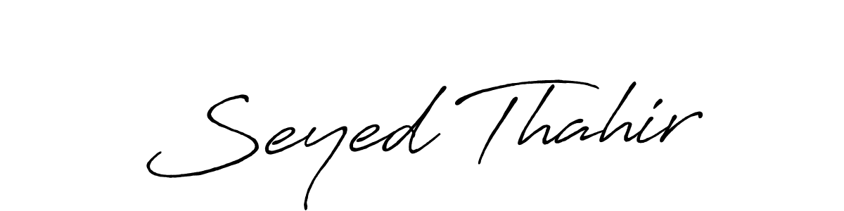 How to make Seyed Thahir signature? Antro_Vectra_Bolder is a professional autograph style. Create handwritten signature for Seyed Thahir name. Seyed Thahir signature style 7 images and pictures png