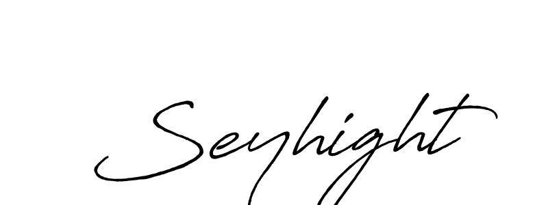 Make a beautiful signature design for name Seyhight. With this signature (Antro_Vectra_Bolder) style, you can create a handwritten signature for free. Seyhight signature style 7 images and pictures png