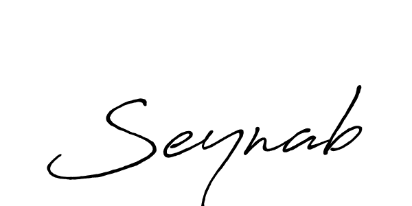 Make a beautiful signature design for name Seynab. With this signature (Antro_Vectra_Bolder) style, you can create a handwritten signature for free. Seynab signature style 7 images and pictures png