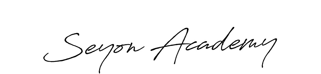 Make a beautiful signature design for name Seyon Academy. Use this online signature maker to create a handwritten signature for free. Seyon Academy signature style 7 images and pictures png