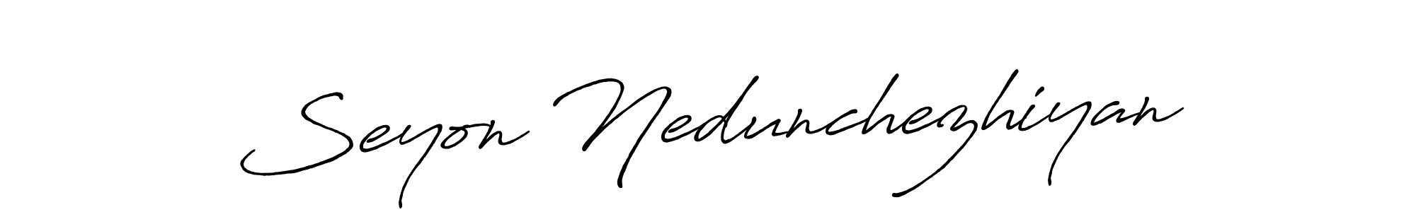 How to make Seyon Nedunchezhiyan signature? Antro_Vectra_Bolder is a professional autograph style. Create handwritten signature for Seyon Nedunchezhiyan name. Seyon Nedunchezhiyan signature style 7 images and pictures png