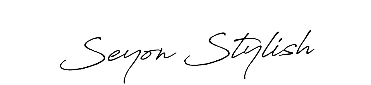 if you are searching for the best signature style for your name Seyon Stylish. so please give up your signature search. here we have designed multiple signature styles  using Antro_Vectra_Bolder. Seyon Stylish signature style 7 images and pictures png