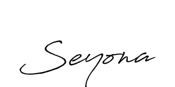 Similarly Antro_Vectra_Bolder is the best handwritten signature design. Signature creator online .You can use it as an online autograph creator for name Seyona. Seyona signature style 7 images and pictures png