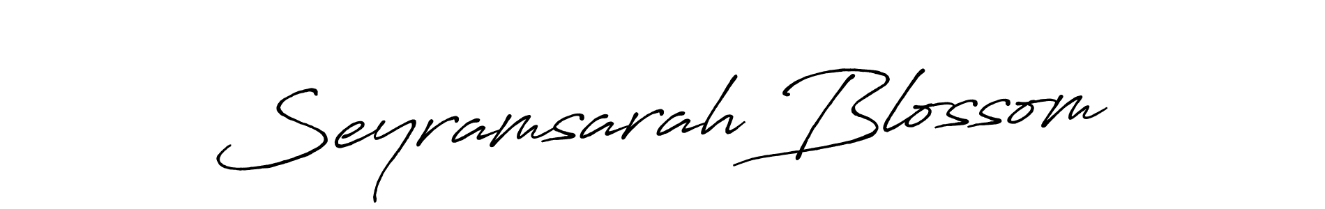 Also You can easily find your signature by using the search form. We will create Seyramsarah Blossom name handwritten signature images for you free of cost using Antro_Vectra_Bolder sign style. Seyramsarah Blossom signature style 7 images and pictures png