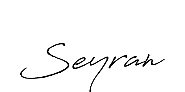 Create a beautiful signature design for name Seyran. With this signature (Antro_Vectra_Bolder) fonts, you can make a handwritten signature for free. Seyran signature style 7 images and pictures png
