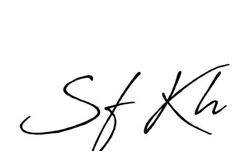 You should practise on your own different ways (Antro_Vectra_Bolder) to write your name (Sf Kh) in signature. don't let someone else do it for you. Sf Kh signature style 7 images and pictures png
