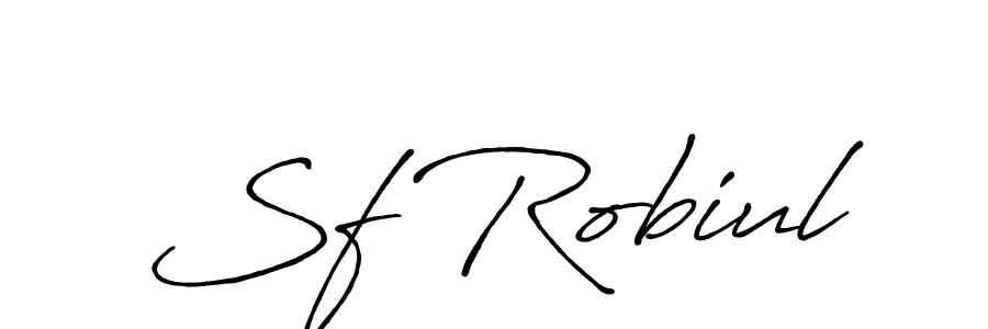 How to make Sf Robiul name signature. Use Antro_Vectra_Bolder style for creating short signs online. This is the latest handwritten sign. Sf Robiul signature style 7 images and pictures png
