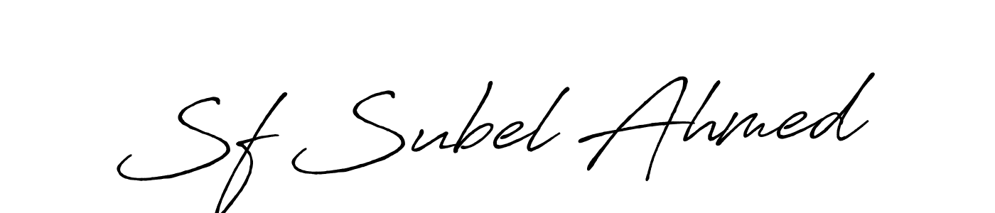 It looks lik you need a new signature style for name Sf Subel Ahmed. Design unique handwritten (Antro_Vectra_Bolder) signature with our free signature maker in just a few clicks. Sf Subel Ahmed signature style 7 images and pictures png