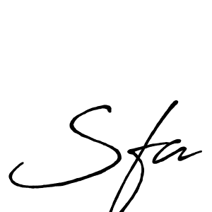 Create a beautiful signature design for name Sfa. With this signature (Antro_Vectra_Bolder) fonts, you can make a handwritten signature for free. Sfa signature style 7 images and pictures png