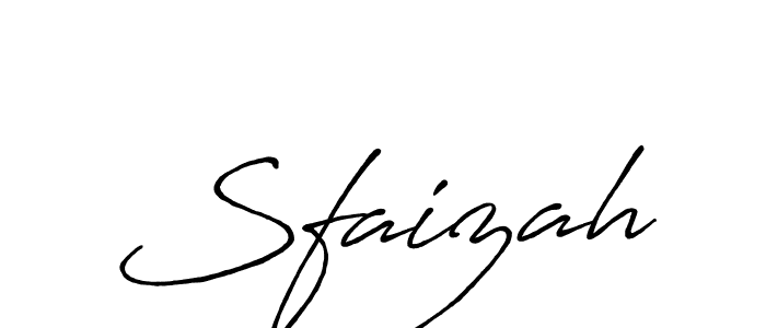 Create a beautiful signature design for name Sfaizah. With this signature (Antro_Vectra_Bolder) fonts, you can make a handwritten signature for free. Sfaizah signature style 7 images and pictures png