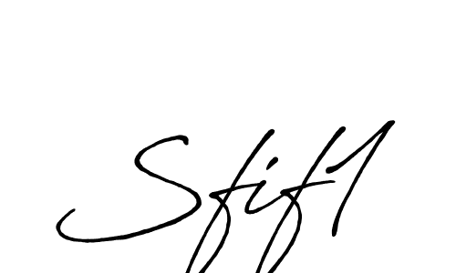 Sfif1 stylish signature style. Best Handwritten Sign (Antro_Vectra_Bolder) for my name. Handwritten Signature Collection Ideas for my name Sfif1. Sfif1 signature style 7 images and pictures png