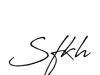 if you are searching for the best signature style for your name Sfkh. so please give up your signature search. here we have designed multiple signature styles  using Antro_Vectra_Bolder. Sfkh signature style 7 images and pictures png