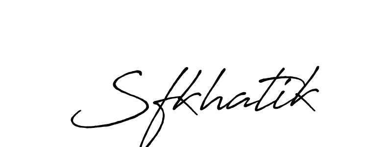 How to make Sfkhatik signature? Antro_Vectra_Bolder is a professional autograph style. Create handwritten signature for Sfkhatik name. Sfkhatik signature style 7 images and pictures png