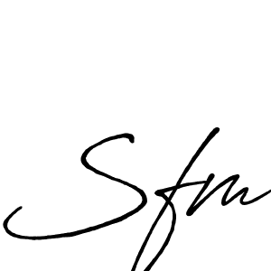 if you are searching for the best signature style for your name Sfm. so please give up your signature search. here we have designed multiple signature styles  using Antro_Vectra_Bolder. Sfm signature style 7 images and pictures png