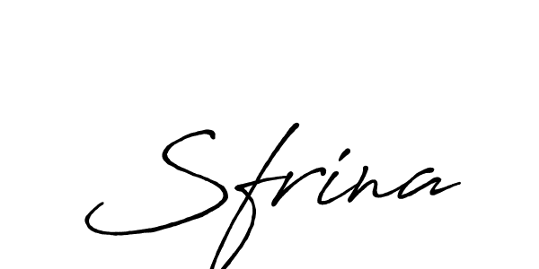 Sfrina stylish signature style. Best Handwritten Sign (Antro_Vectra_Bolder) for my name. Handwritten Signature Collection Ideas for my name Sfrina. Sfrina signature style 7 images and pictures png