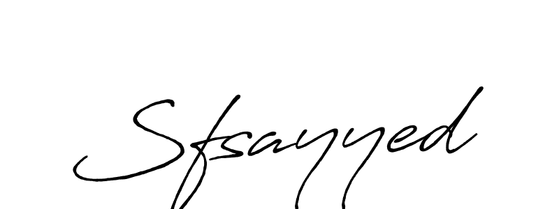 Make a beautiful signature design for name Sfsayyed. With this signature (Antro_Vectra_Bolder) style, you can create a handwritten signature for free. Sfsayyed signature style 7 images and pictures png