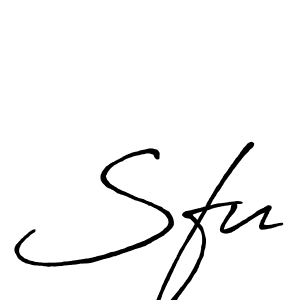 Design your own signature with our free online signature maker. With this signature software, you can create a handwritten (Antro_Vectra_Bolder) signature for name Sfu. Sfu signature style 7 images and pictures png