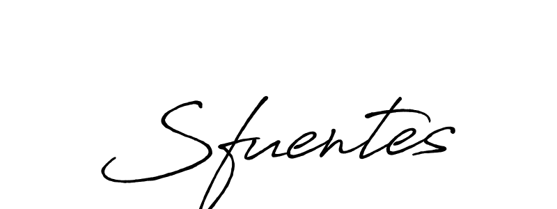 Sfuentes stylish signature style. Best Handwritten Sign (Antro_Vectra_Bolder) for my name. Handwritten Signature Collection Ideas for my name Sfuentes. Sfuentes signature style 7 images and pictures png