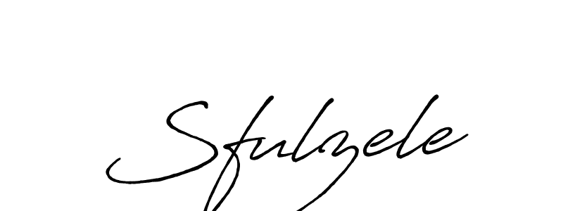Sfulzele stylish signature style. Best Handwritten Sign (Antro_Vectra_Bolder) for my name. Handwritten Signature Collection Ideas for my name Sfulzele. Sfulzele signature style 7 images and pictures png