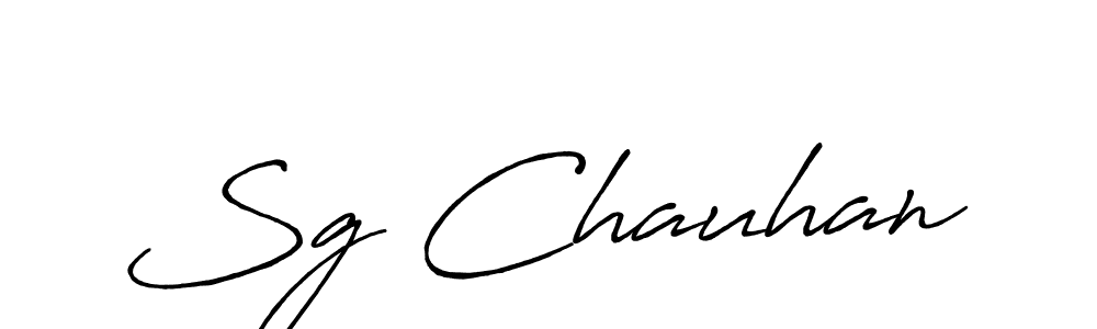 Also we have Sg Chauhan name is the best signature style. Create professional handwritten signature collection using Antro_Vectra_Bolder autograph style. Sg Chauhan signature style 7 images and pictures png