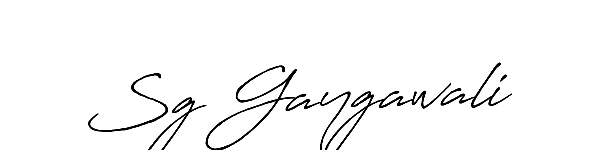 Use a signature maker to create a handwritten signature online. With this signature software, you can design (Antro_Vectra_Bolder) your own signature for name Sg Gaygawali. Sg Gaygawali signature style 7 images and pictures png