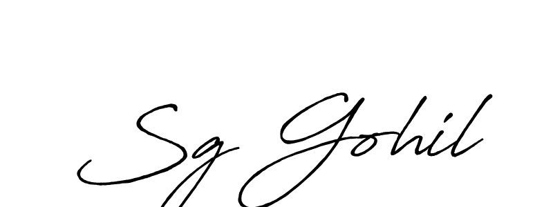 Make a beautiful signature design for name Sg Gohil. Use this online signature maker to create a handwritten signature for free. Sg Gohil signature style 7 images and pictures png