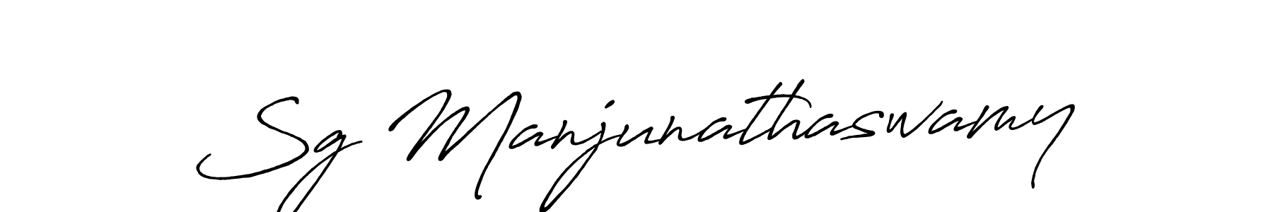 You can use this online signature creator to create a handwritten signature for the name Sg Manjunathaswamy. This is the best online autograph maker. Sg Manjunathaswamy signature style 7 images and pictures png