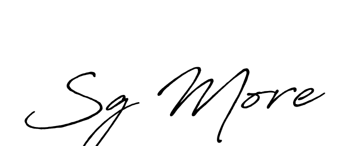How to Draw Sg More signature style? Antro_Vectra_Bolder is a latest design signature styles for name Sg More. Sg More signature style 7 images and pictures png