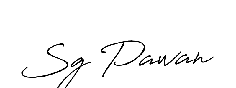 Use a signature maker to create a handwritten signature online. With this signature software, you can design (Antro_Vectra_Bolder) your own signature for name Sg Pawan. Sg Pawan signature style 7 images and pictures png