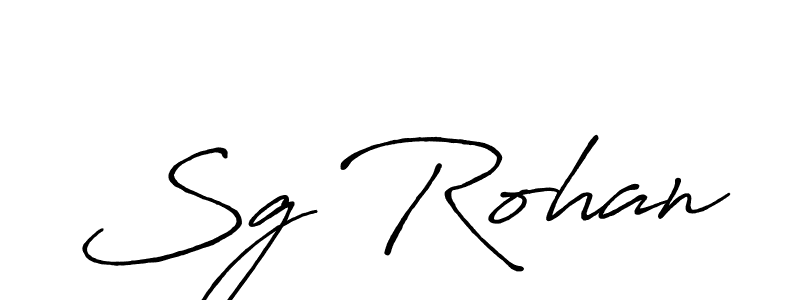 You should practise on your own different ways (Antro_Vectra_Bolder) to write your name (Sg Rohan) in signature. don't let someone else do it for you. Sg Rohan signature style 7 images and pictures png