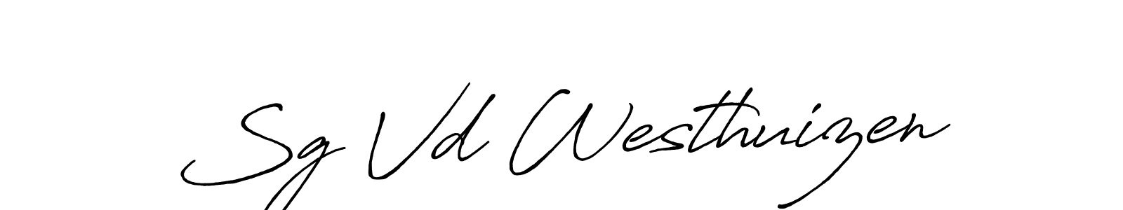 Sg Vd Westhuizen stylish signature style. Best Handwritten Sign (Antro_Vectra_Bolder) for my name. Handwritten Signature Collection Ideas for my name Sg Vd Westhuizen. Sg Vd Westhuizen signature style 7 images and pictures png