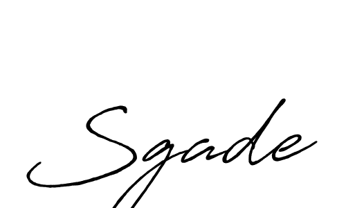 Sgade stylish signature style. Best Handwritten Sign (Antro_Vectra_Bolder) for my name. Handwritten Signature Collection Ideas for my name Sgade. Sgade signature style 7 images and pictures png