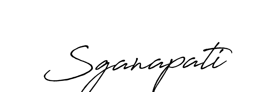 Create a beautiful signature design for name Sganapati. With this signature (Antro_Vectra_Bolder) fonts, you can make a handwritten signature for free. Sganapati signature style 7 images and pictures png