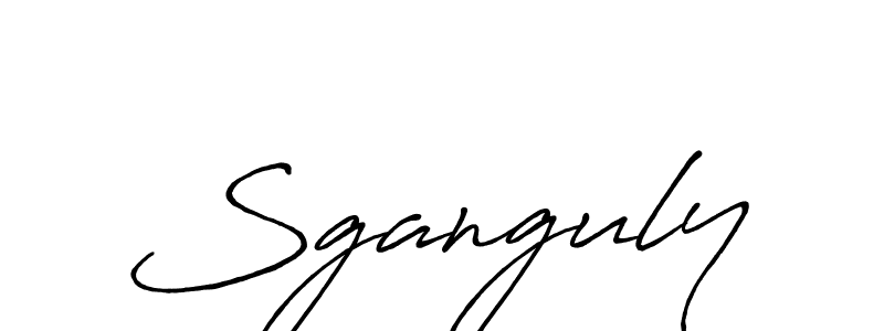 How to make Sganguly name signature. Use Antro_Vectra_Bolder style for creating short signs online. This is the latest handwritten sign. Sganguly signature style 7 images and pictures png