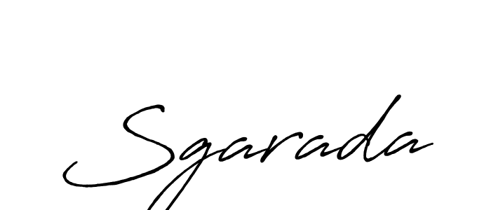 Create a beautiful signature design for name Sgarada. With this signature (Antro_Vectra_Bolder) fonts, you can make a handwritten signature for free. Sgarada signature style 7 images and pictures png