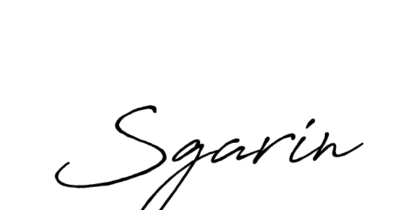 How to make Sgarin name signature. Use Antro_Vectra_Bolder style for creating short signs online. This is the latest handwritten sign. Sgarin signature style 7 images and pictures png