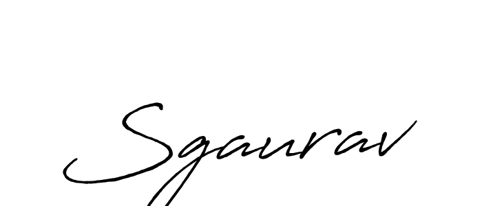 Design your own signature with our free online signature maker. With this signature software, you can create a handwritten (Antro_Vectra_Bolder) signature for name Sgaurav. Sgaurav signature style 7 images and pictures png