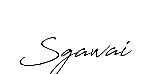 How to make Sgawai name signature. Use Antro_Vectra_Bolder style for creating short signs online. This is the latest handwritten sign. Sgawai signature style 7 images and pictures png