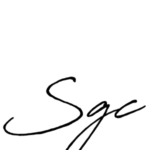 Also we have Sgc name is the best signature style. Create professional handwritten signature collection using Antro_Vectra_Bolder autograph style. Sgc signature style 7 images and pictures png
