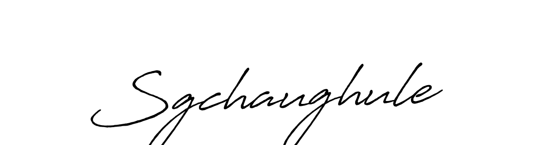Make a beautiful signature design for name Sgchaughule. With this signature (Antro_Vectra_Bolder) style, you can create a handwritten signature for free. Sgchaughule signature style 7 images and pictures png