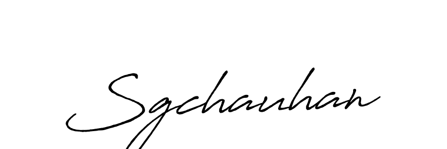 Sgchauhan stylish signature style. Best Handwritten Sign (Antro_Vectra_Bolder) for my name. Handwritten Signature Collection Ideas for my name Sgchauhan. Sgchauhan signature style 7 images and pictures png
