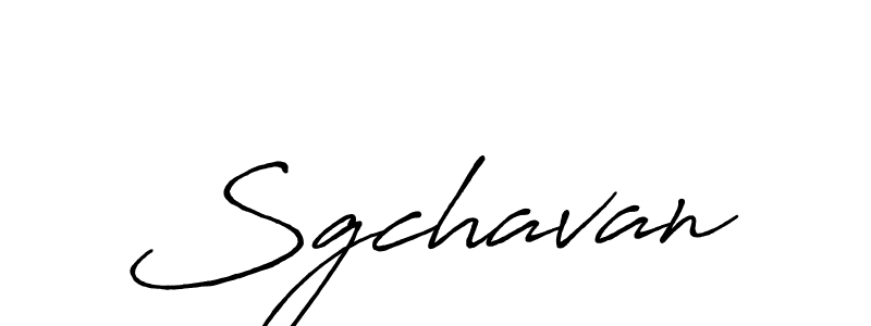 How to Draw Sgchavan signature style? Antro_Vectra_Bolder is a latest design signature styles for name Sgchavan. Sgchavan signature style 7 images and pictures png