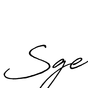 Design your own signature with our free online signature maker. With this signature software, you can create a handwritten (Antro_Vectra_Bolder) signature for name Sge. Sge signature style 7 images and pictures png