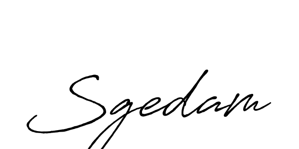 How to make Sgedam name signature. Use Antro_Vectra_Bolder style for creating short signs online. This is the latest handwritten sign. Sgedam signature style 7 images and pictures png