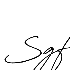 Also You can easily find your signature by using the search form. We will create Sgf name handwritten signature images for you free of cost using Antro_Vectra_Bolder sign style. Sgf signature style 7 images and pictures png