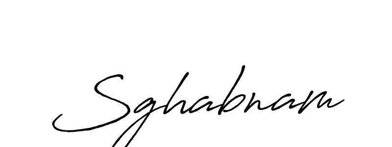 Create a beautiful signature design for name Sghabnam. With this signature (Antro_Vectra_Bolder) fonts, you can make a handwritten signature for free. Sghabnam signature style 7 images and pictures png