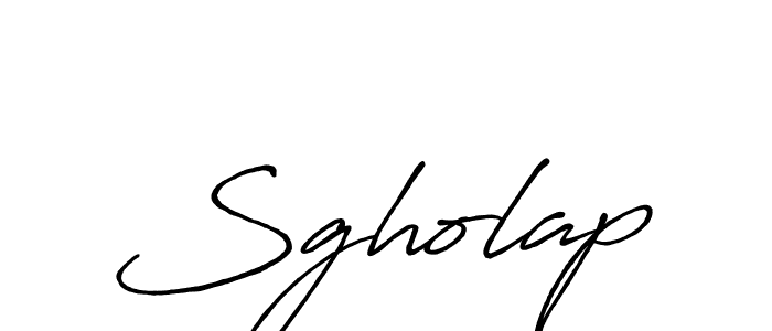 Use a signature maker to create a handwritten signature online. With this signature software, you can design (Antro_Vectra_Bolder) your own signature for name Sgholap. Sgholap signature style 7 images and pictures png
