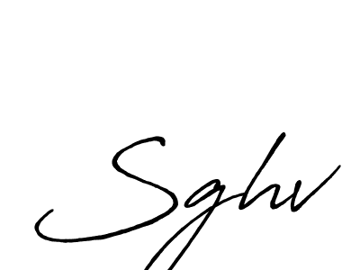 Make a beautiful signature design for name Sghv. With this signature (Antro_Vectra_Bolder) style, you can create a handwritten signature for free. Sghv signature style 7 images and pictures png