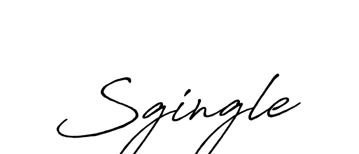 You should practise on your own different ways (Antro_Vectra_Bolder) to write your name (Sgingle) in signature. don't let someone else do it for you. Sgingle signature style 7 images and pictures png