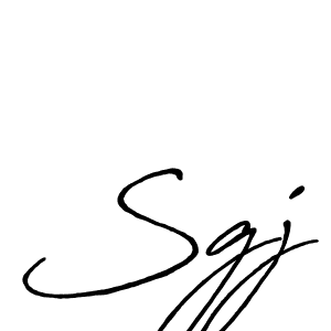 Sgj stylish signature style. Best Handwritten Sign (Antro_Vectra_Bolder) for my name. Handwritten Signature Collection Ideas for my name Sgj. Sgj signature style 7 images and pictures png